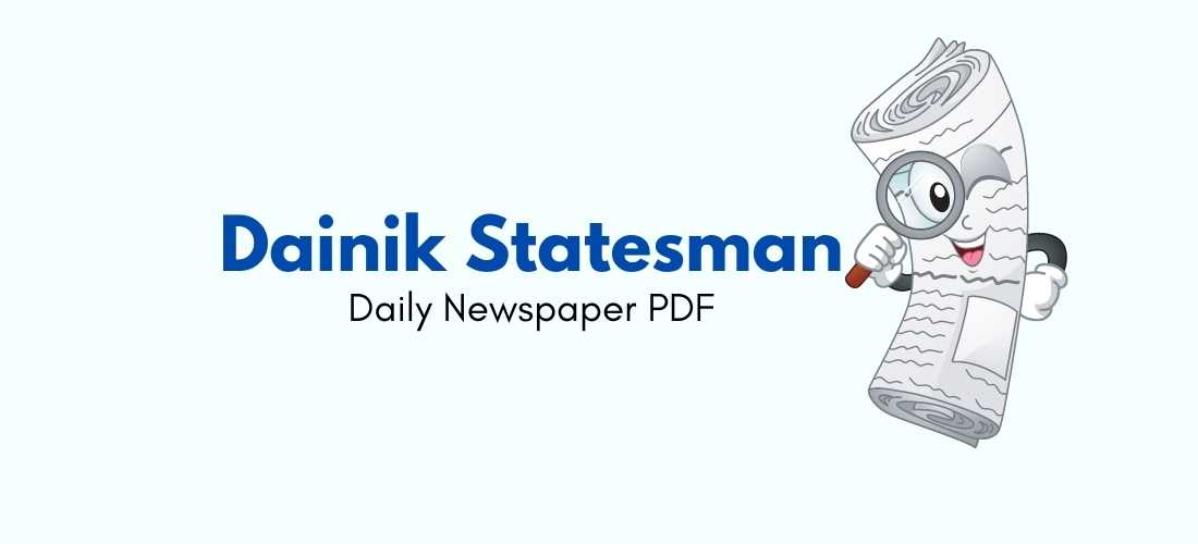 Dainik Statesman Newspaper PDF